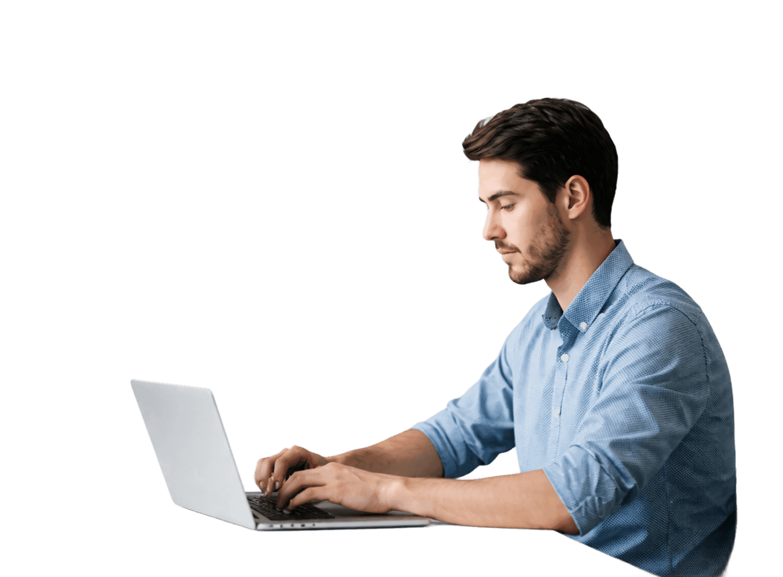 Professional developer working